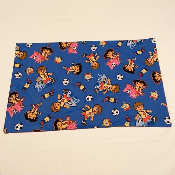 Dora and Diego Pillowcases Homemade 21.5” x 13” Pillow Cases Lot of 2 - Picture 9 of 15